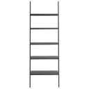 vidaXL Stigehylle 5 etasjer svart 64x34x185,5 cm