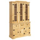  Highboard Corona brun 112x43x196 cm heltre meksikansk furu 8720845885199