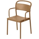 Muuto Linear Steel Stol med armlener Burnt Orange