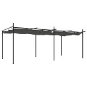  Pergola med uttrekkbar tak antrasitt 589x292x230 cm