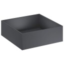 vidaXL Hageblomsterpotte Antrasitt 60 x 60 x 20 cm Kaldvalsestål