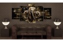 Bilde Brown Elephants 200x100 Artgeist sp. z o. o.