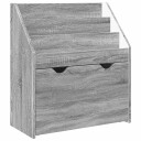 vidaXL Barneskrivebokhylle Grå Sonoma 60 x 29,5 x 69 cm Konstruert tre