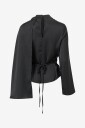 Gina Tricot Svart Cape Blouse til Dame