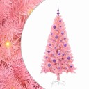  Juletre med 150 LED med stativ Rosa 150 cm PVC