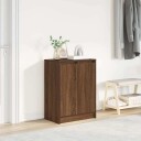  Skohylle brun eik 57x34x76 cm konstruert tre