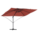  Cantilever Parasoll Terracotta Polyester Stål Stor