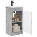  Badmøbel med vask Betonggrå 42 x 40 x 84,5 cm Konstruert tre