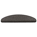 vidaXL Selvklebende trappematter sisal 15 stk 65x25 cm antrasitt