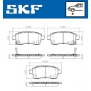 Bremseklosser SKF VKBP 81429 A