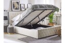 Saleux Oppbevaringsseng 140x200 cm   Fløyel/Beige