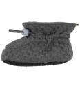 MELTON Medium Grey Melange Structure Tekstil Tøfler 24-25