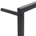 vidaXL Håndklestativ 45x10x115 cm stål svart