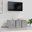 vidaXL TV-benk betonggrå 80x34x30 cm sponplate