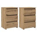  Nattbord 2 stk artisan eik 40x35x62,5 cm konstruert tre 8721158438782