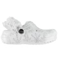 Crocs Sandaler - Fleece - Classic+ Metallic Snøflak - Snow Hvit - Crocs - 24/25 - Sandals - 24-25