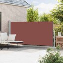 vidaXL Uttrekkbar sidemarkise 180x500 cm brun