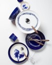 Feast Bowl 18 cm Dark Blue / White Striped