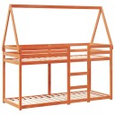  Køyeseng med tak voksbrun 90x200 cm heltre furu 8721102669767