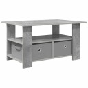  Kaffebord med skuff Betonggrå 77 x 55 x 42 cm Konstruert tre