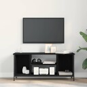  TV skap Svart eik 102 x 35 x 45 cm Konstruert tre