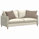  Sofaputer 2 pcs Gråbrun 70 x 50 cm stoff