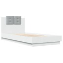  Sengeramme med hodegavl hvit 100x200 cm konstruert tre 8721012276680