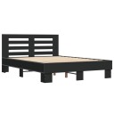  Sengeramme svart 140x200 cm konstruert tre og metall 8721102613982