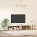  TV benksett 2 pcs Artisan Eik Konstruert tre