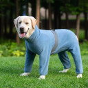 Blågrå Fleece Heldress Til Hund Varmende Fleecedress
