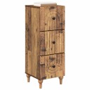 vidaXL Skuffeskap Gammelt tre 33 x 34,5 x 90 cm Konstruert tre