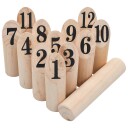 Nummerkubb spillesett i tre