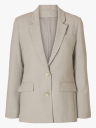Selected Femme Rita Long Sleeve Classic Blazer Beige 36