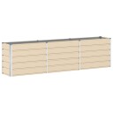 vidaXL Plantekassed Elfenben 290 x 50 x 75 cm Galvanisert Stål