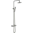 Zen Sanitary dusjsett, børstet rustfritt stål brushed stainless steel Ø250 mm