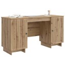 vidaXL Skrivebord Artisan eik Konstruert tre 142,5 x 50 x 75 cm