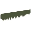 vidaXL Gjerdekant 10 pcs 103 x 20 cm metall Olivengrønn