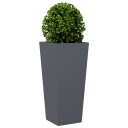 Plantekasser antrasitt 2 stk 35x35x75 cm stål