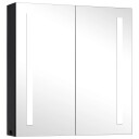 vidaXL LED-speilskap til bad 62x14x60 cm