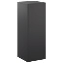 vidaXL Planteholder Svart 30 x 30 x 80 cm Stål