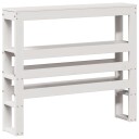  Hodegavl med hyller hvit 75 cm heltre furu 8721102853753