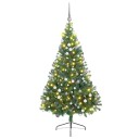  Kunstig Forhåndsopplyst Juletre med 300 LED grønn 180 cm PVC