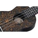 Ortega Guitars Ortega K2ss-Okc Keiki Soprano Ukulele Sett, Super Scale, Oransje Kaleidoscope