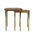 Dutchbone Bandhu Sidebord 51x31 cm sett med 2 gull