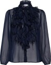 Saint Tropez Liljasz Crinkle Ls Shirt   NIGHT SKY   XS