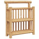  Vegghylle med hylle med lagring Brun 40 x 13 x 44 cm Bambus
