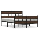  Sengeramme uten madrass med hodegavl og fotgavl 140x190 cm 8721158377586
