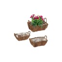 Blomsterkasse Balkong Sett med 3 stk