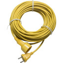 Gripo skjøteledning uten jord, gul, 20 meter Yellow