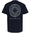 Stone Island T skjorte   Navy Blue m. Trykk   Stone Island   10 år 140   T skjorte   Blå